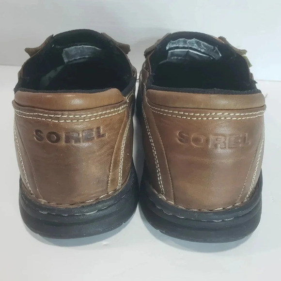Sorel Mens Brown  Steel Toe Work Shoes,Size 9. - Picture 8 of 13